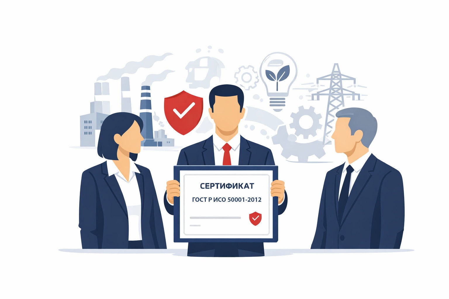 Оформление сертификата ГОСТ Р ИСО 50001-2012 в Колпино и по всей Ленинградской области